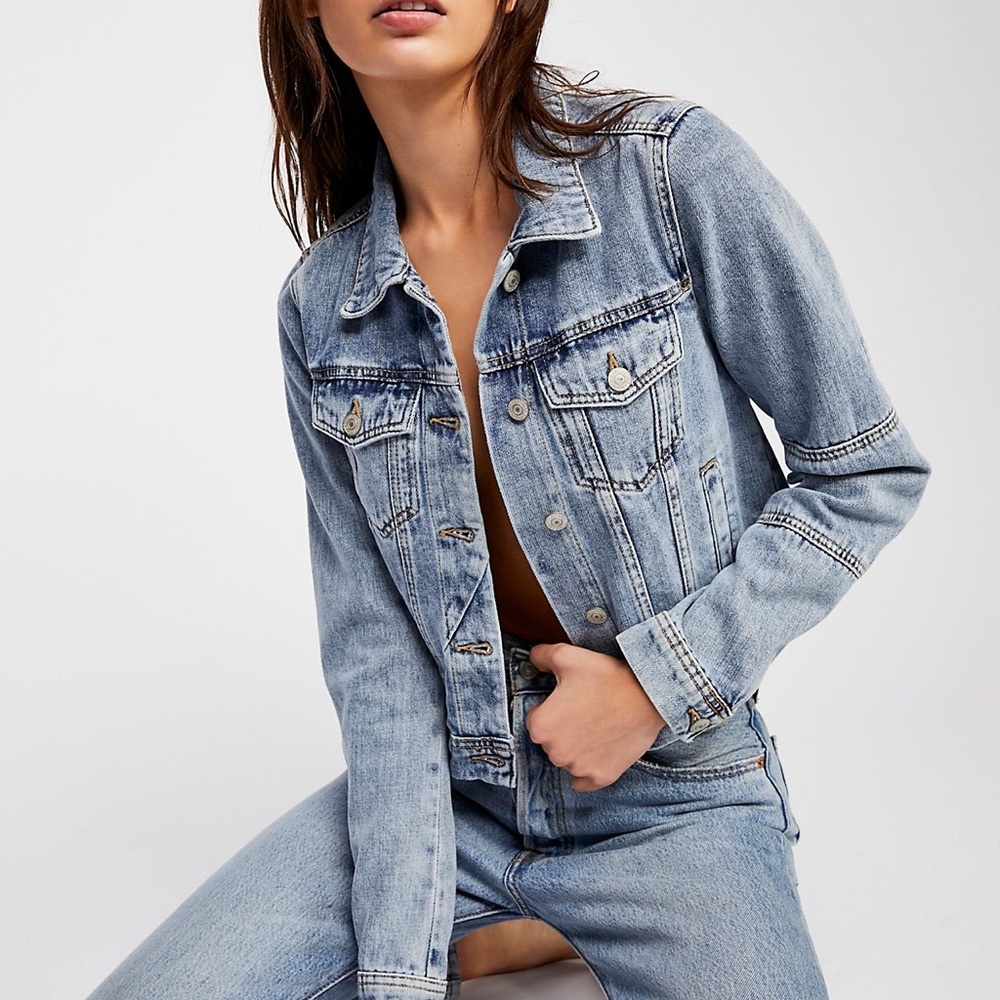 Free People Rumors Denim Jacket